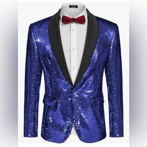 Coofandy Mens Sequin Blazer Tucedo